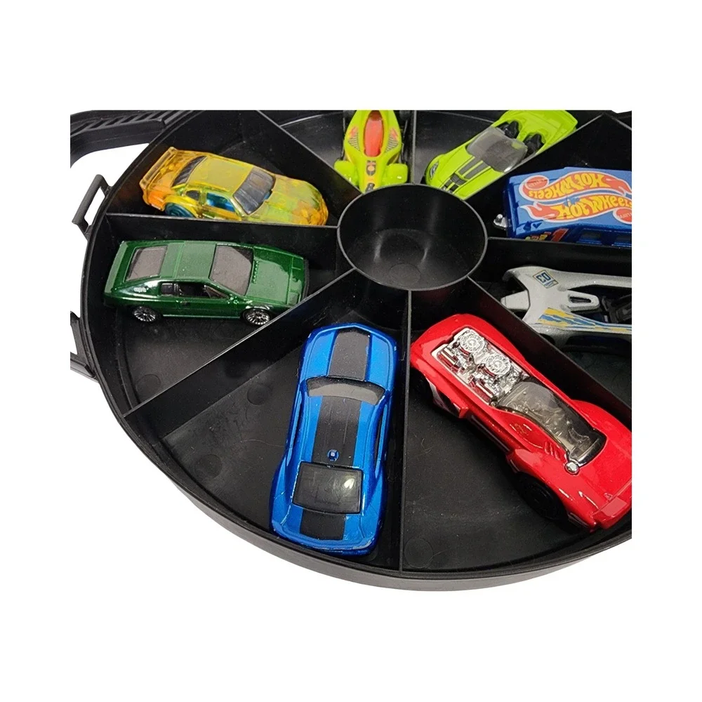 Carry Case Car Carrier Tire Shape Holder with Cars Hot Wheels